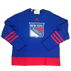 NHL Authentic New York Rangers Adidas 21 Sweater Jersey Aeroready HA5760 Size L