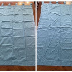 Set (2 panels) of Blue Wamsutta Curtains in Excellent to Like New Condition - 41” x 63”