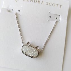 New Kendra Scott Cat Silver Chain Necklace 