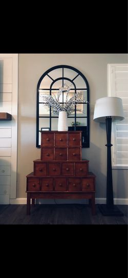 Apothecary 15 drawer cabinet storage unit dresser CDs crafts