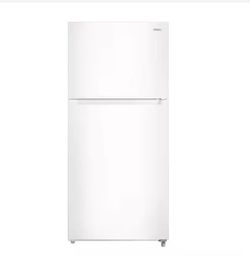 Vissani 18.1 cu. ft. Top Freezer Refrigerator with Adjustable Glass Shelving in White - R
