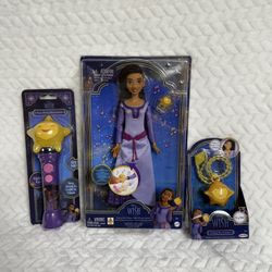 Disney Wish Toy Set Bundle Necklace Disney Doll Disney Light