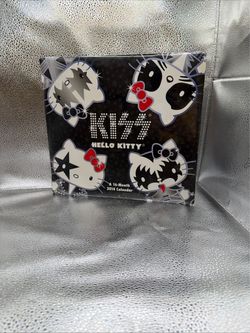 KISS Rock Band HELLO KITTY 2014 calendar 16 month NOS Gene Paul Ace SEALED