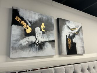 Abstract Canvas Paintings Set of 2