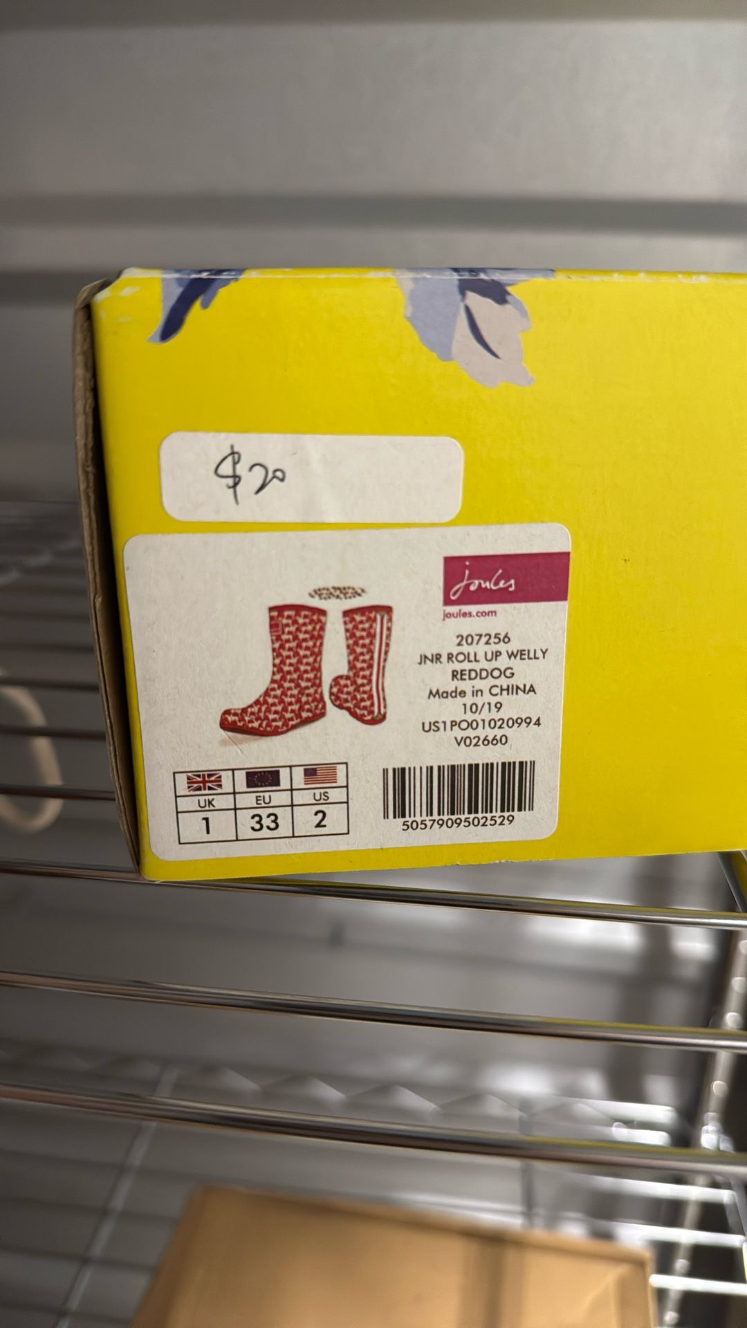 Joules Rain Boots Size US2