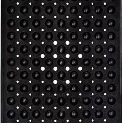 Extra Long Bath Mat 40x16 Non Slip Shower Mat with Suction Cups [BLACK] | 2 for $15  