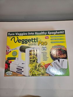 Veggetti Pro Spiral Vegetable Cutter, zoodle maker, spiralizer, As Seen On TV, never used or opened