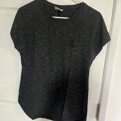 Columbia Sportswear women’s size small gray textured t-shirt pocket 