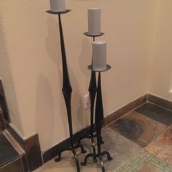 Black Iron Candelabras