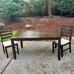 Ashley Wood Rokane Dining Table w/2 Chairs