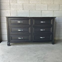 Black 6 Drawer Dresser