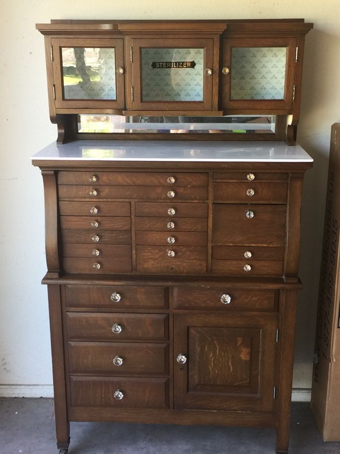 Antique Dental Cabinet