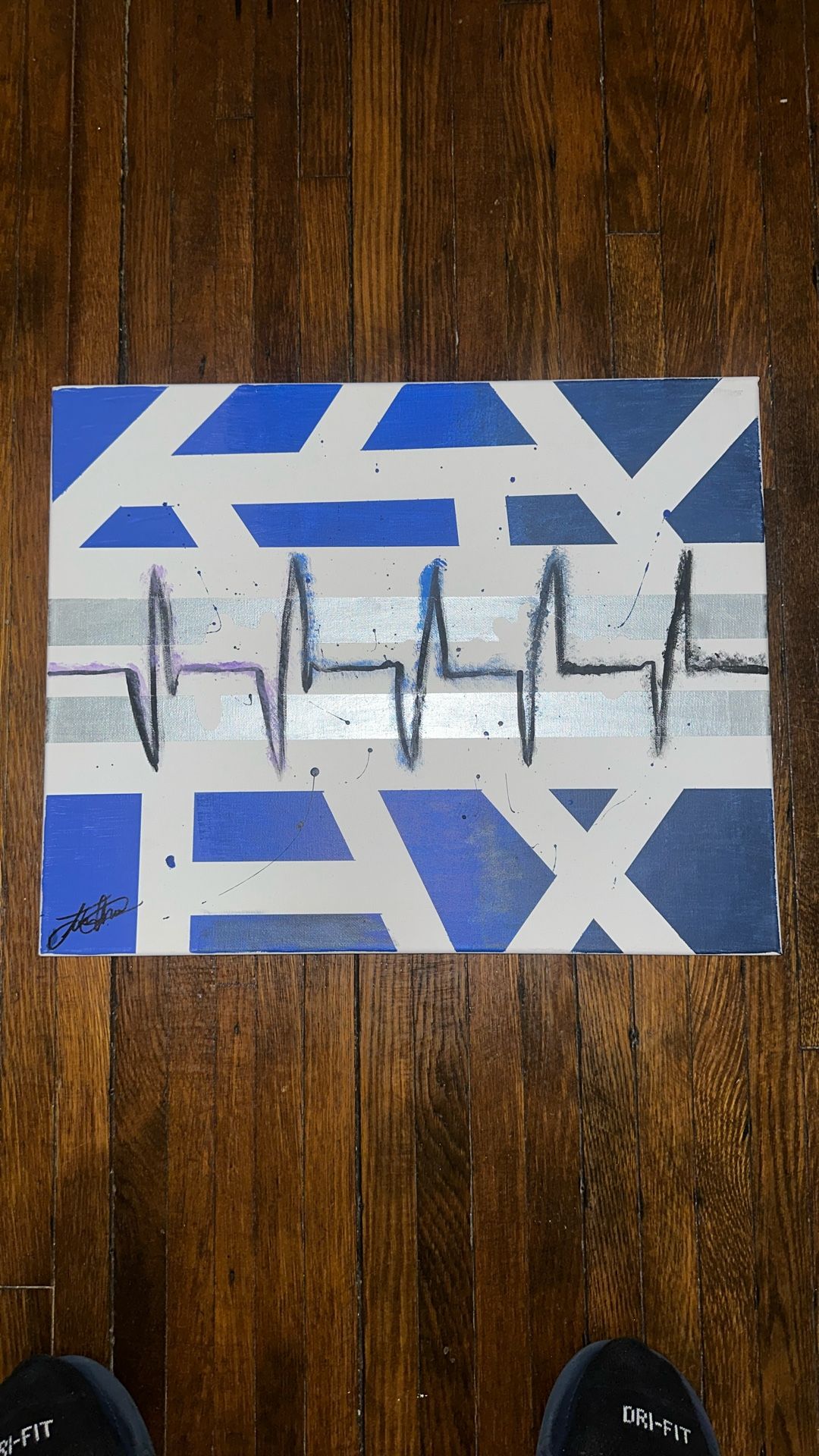 “Lifeline” Original Acrylic Abstract Painting