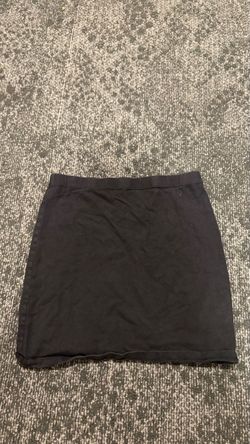 Black Fitted Stretchy Mini Skirt