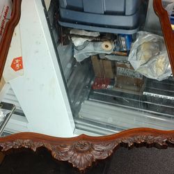 Vintage Wood Mirror