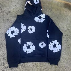 Black And White Denim Tears Hoodie 