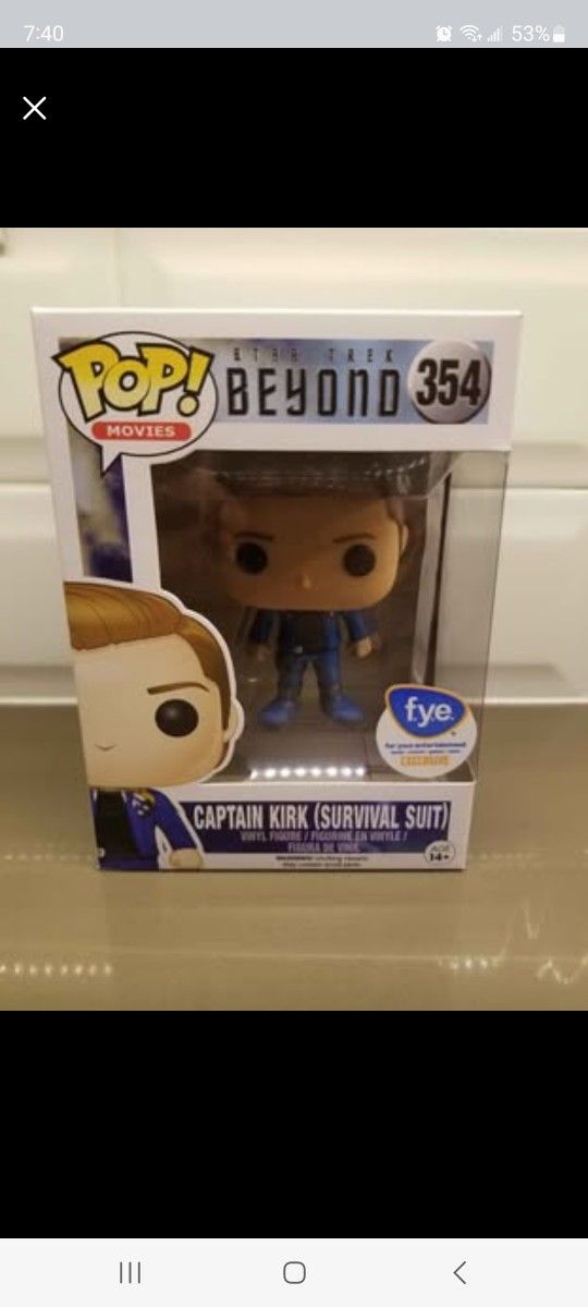 Pop Star Trek Beyond 354 Captain Kirk (Survival Suit)