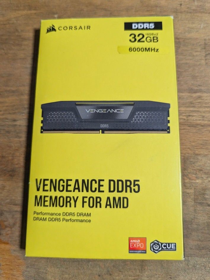 Corsair Vengeance 32GB (2x16GB) DDR5 DRAM 6000 CL36