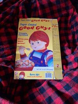 Child's Play Two Chucky Good Guys Cereal Box