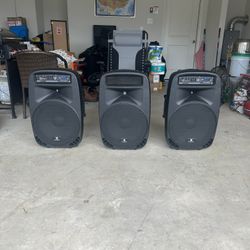 3 15” Speakers