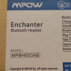 Mpow enchanter Bluetooth headset