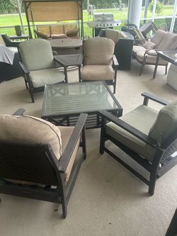 Outdoor Patio Seating Set with Coffee Table