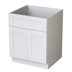 White Color Vanity Sink Base Cabinet - 24"W x 34 1/2"H x 21"D: $231.74