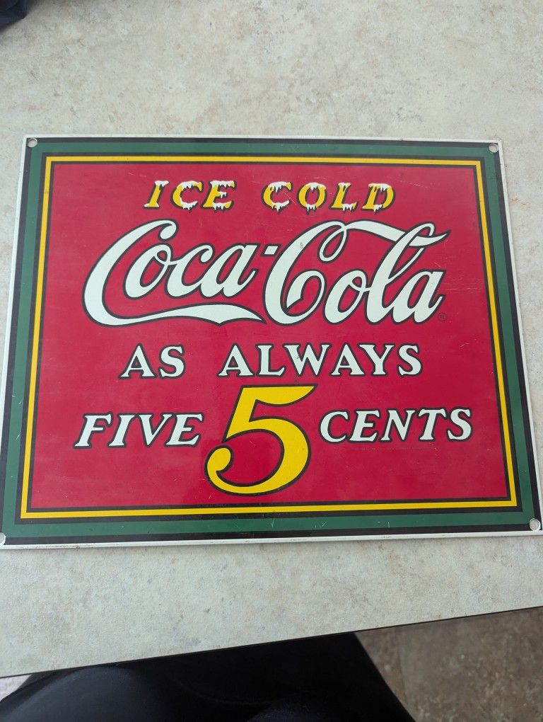 Metal Coca-Cola Sign