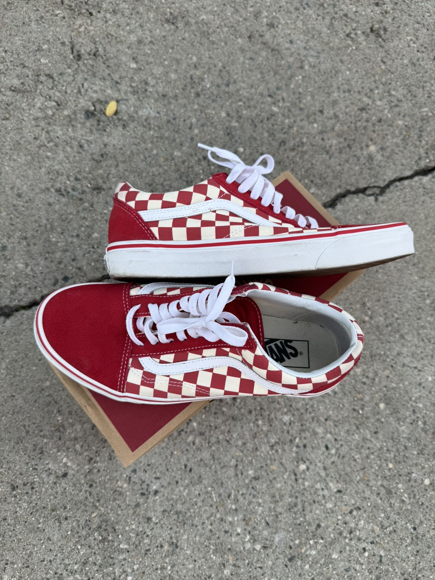 Vans Red Checkers