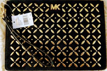 Michael Kors Leather Zip Pouch (New)