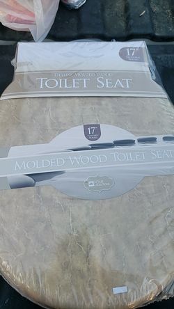 Wood toilet seat 17"