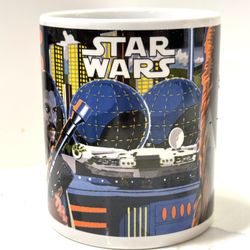Star Wars Galerie Mug 2014 Han Solo Chewbacca Lando Millennium Falcon EUC