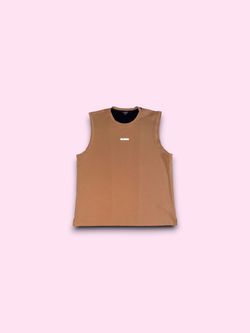 Guess Los Angeles athletic 3M tank top shirt beige & black mens XL