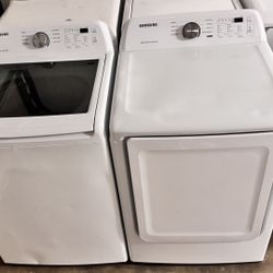 SAMSUNG XL WASHER AND ELECTRIC DRYER SET 