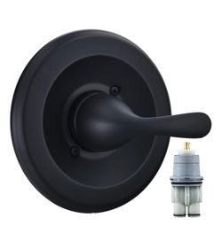 Replacement for Delta Classic 13 Series Single-Function Trim Kit, T13020-BL Matte Black Shower Handle, Fit Delta Shower Valve R10000 Series (Cartridge