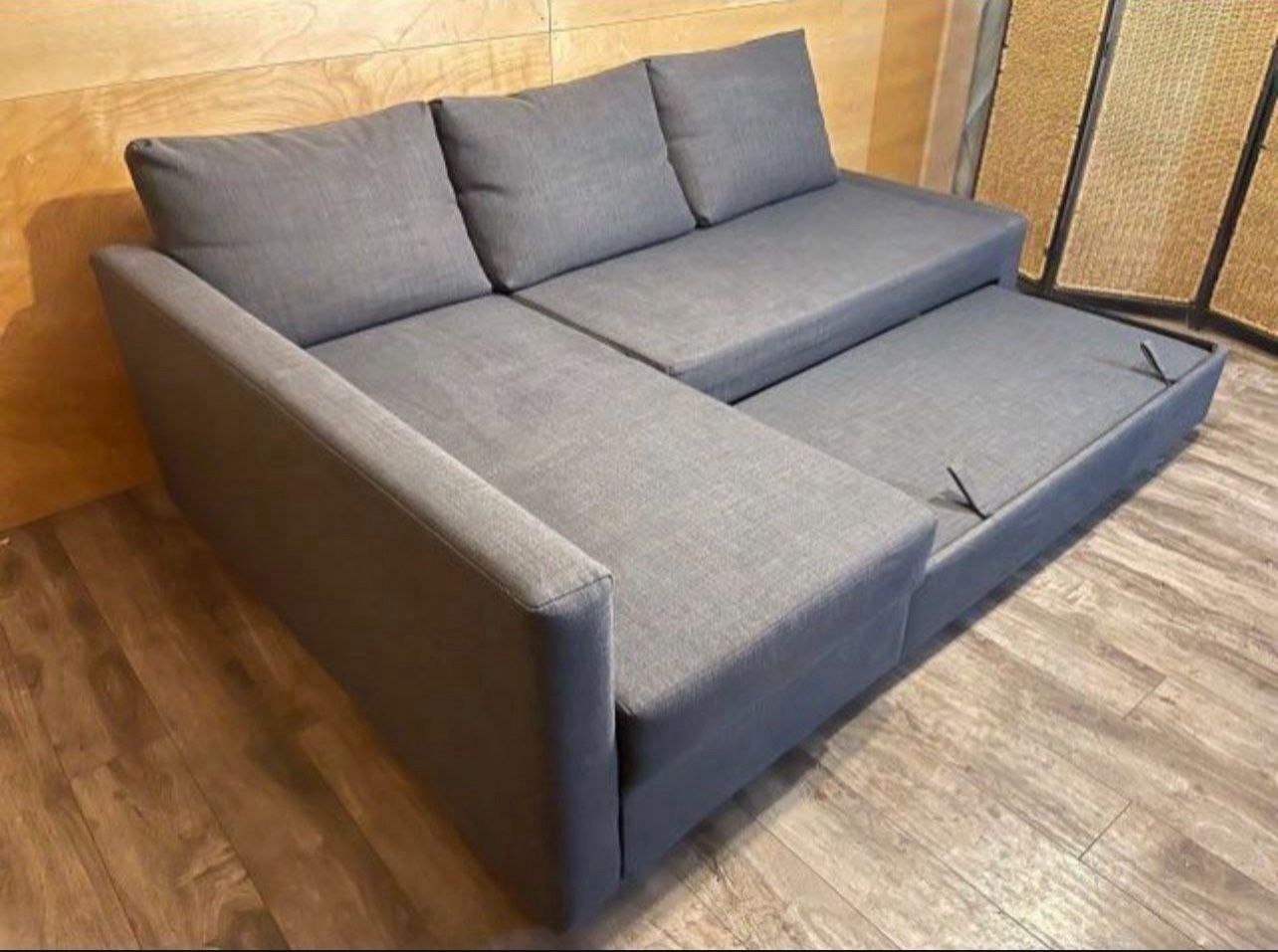 SLEEPER Sofa FREHETEN WITH PULL OUT BED PLUS BIG STORAGE 