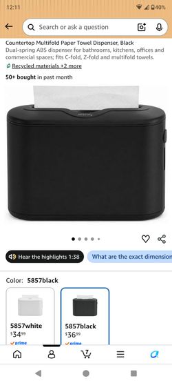 Countertop Paper Towel Dispenser