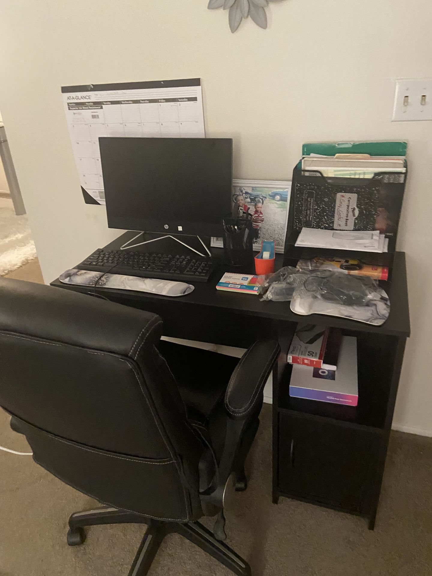 Computer And Desk