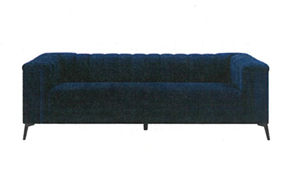 Tiffnie 90'' Velvet Sofa NAVY
