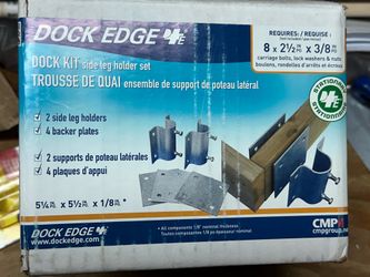 Dock, edge side leg holder kit