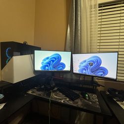 Cyber Power Gaming Pc 3070 Graphics Plus The Monitors