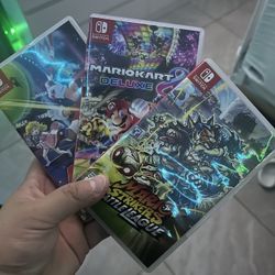 Mario Strikers, Mario Kart Deluxe And Mario Tennis 