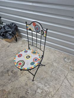 mosaic bistro-style chair 