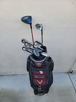 Callaway XR 16 & X2 Hot Golf Club Set Right Handed W/Callaway Cart Bag