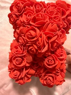 Small Red Rose Bear
