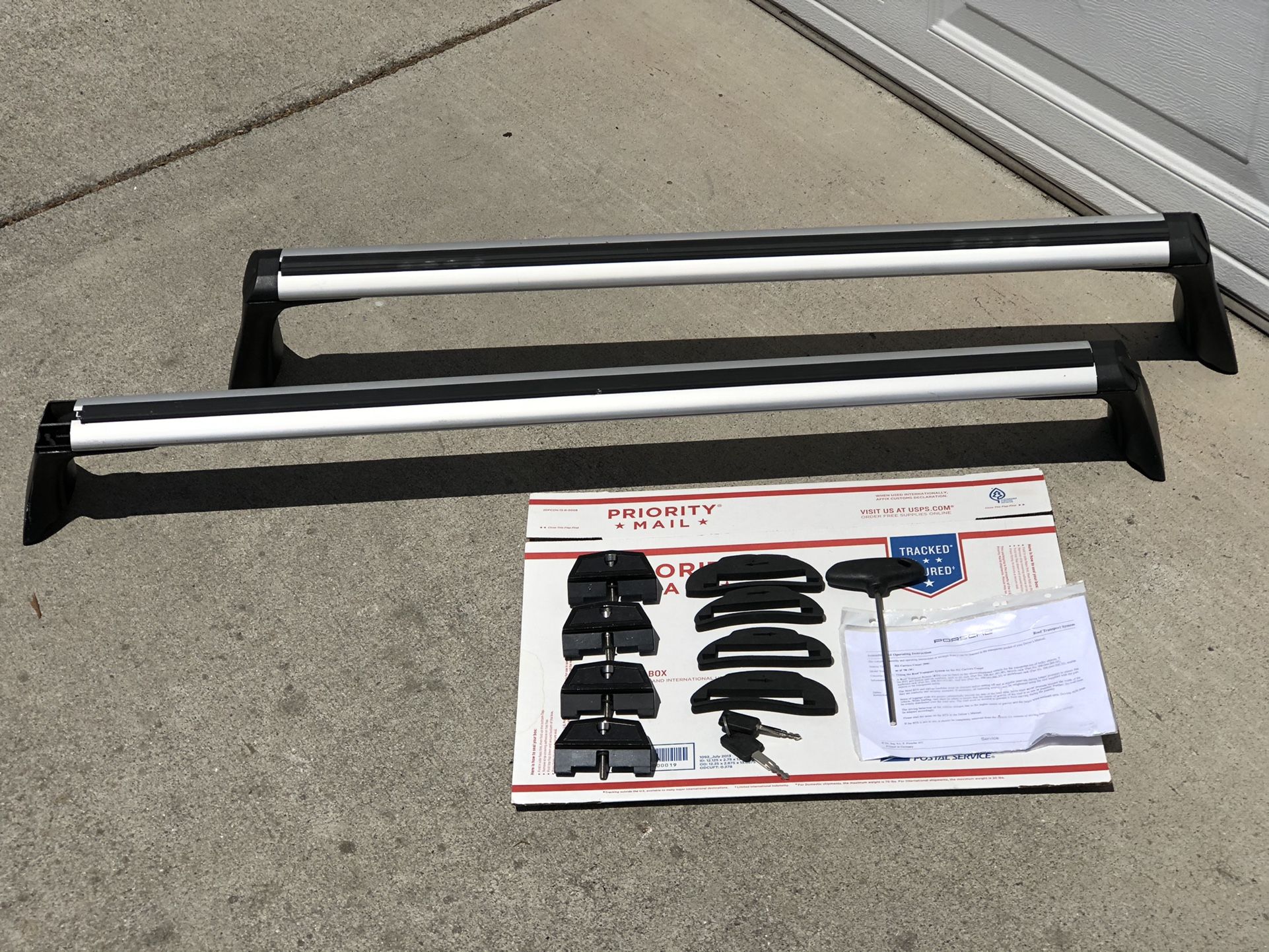 Porsche 911 996 997 Coupe roof rack roofrack transport system Euro OEM With Key