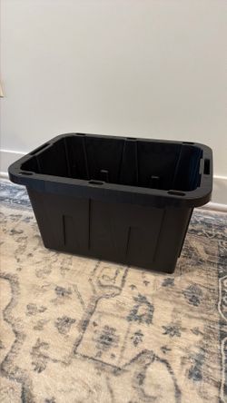 12 Gallon Plastic Moving Totes (3 available) - 7$ each or $15 for all 3