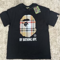 Burberry Plaid Bape Shirt Size M