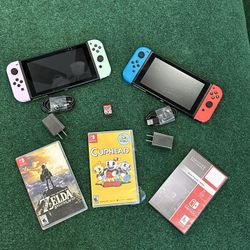 NINTENDO SWITCH GAMES CONSOLES (includes charger | Games sold separately)