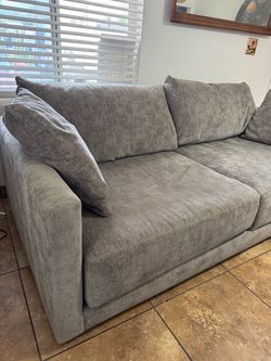 Crate & Barrel Gather Deep Sofa – Gray Need gone this week